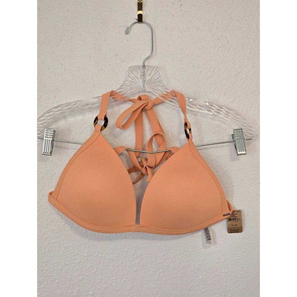 NWT Victorias Secret Pink Swim Push Up Triangle Bikini Top Womens  Size Xl